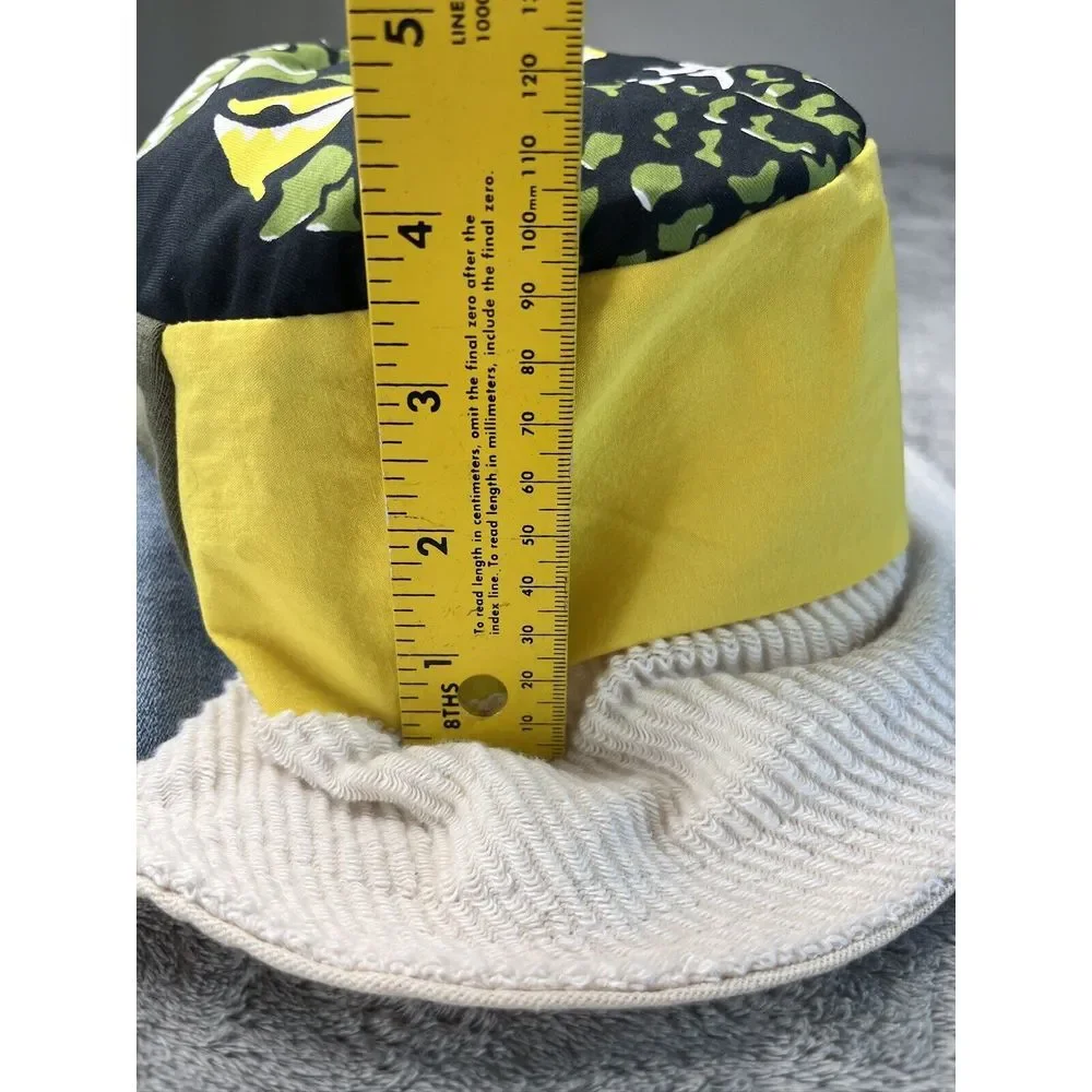 Refried Apparel Upcycled Patchwork Bucket Hat One Size Floral Denim Corduroy NEW